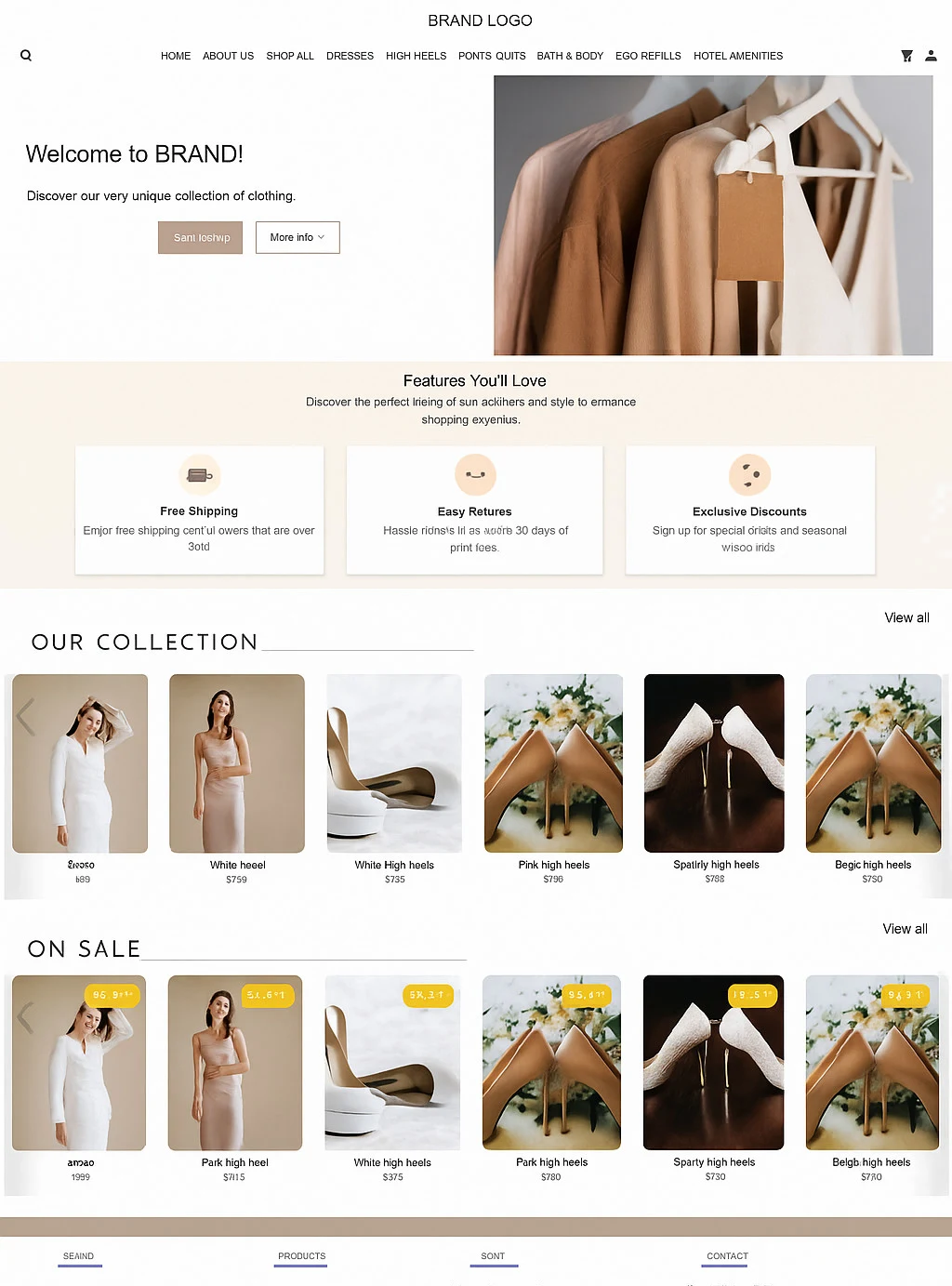 eCommerce website